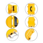 JR101-CB-SIP, Teléfono IP, intemperie, sin teclas, SIP, PoE, Aluminio, montaje en pared, 334x204x109mm