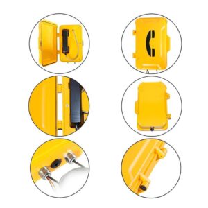 JR101-CB-SIP, Teléfono IP, intemperie, sin teclas, SIP, PoE, Aluminio, montaje en pared, 334x204x109mm