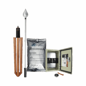 Kit de Pararrayo con Punta en Aluminio con Diámetro de Protección de 160 metros. : KDA-01-ALU
