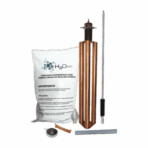 KIT DE PARARRAYOS CON PUNTA QUE BRINDA UNA PROTECCIÓN EFECTIVA EN UN RADIO DE 80 METROS. KDA-LU TOTAL GROUND