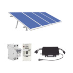 Kit Solar para Interconexión de 1.8KW de Potencia Pico 220Vca con Microinversor y 4 Módulos de 450 W (Incluye Montaje y Protecciones).  KIT-HMS-2K450