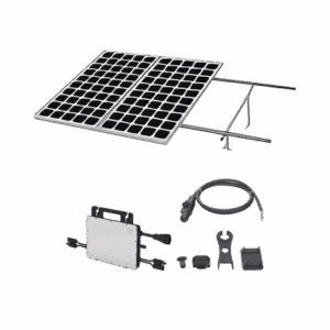 Kit Solar para Interconexión de 1.1 KW de Potencia Pico 220Vcc con Microinversor 1KW y 2 Módulos de 550 W (Incluye Montaje )  KITHMS1K550