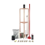 Kit Pararrayo con Accesorios para Protección de Diámetro de 300m. KITMASTER05V2