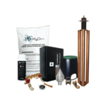 Kit con Punta Pararrayos de Aluminio y Supresor de Picos Clase B con Accesorios de Instalación.     CAT: KIT-MASTER-PCD-ENLACES