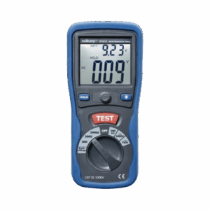 Medidor de resistencia a tierra digital a 3 hilos  CAT III / 1000 V.: KRT-01-3PN