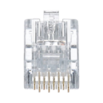 Plug RJ45 Cat5e, Para Cable UTP de Calibres 24-26 AWG, Chapado en Oro de 50 micras, Paquete de 50 piezas  MP588-L