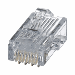 Plug RJ45 Cat5e, Para Cable UTP de Calibres 24-26 AWG, Chapado en Oro de 50 micras, Paquete de 100 piezas  MP588-C
