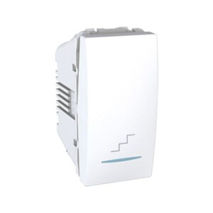 INTERRUPTOR ESCALERA O 3 VÍAS, 1 MÓDULO, 10 A, MU3.103T.18N-HC SCHNEIDER ELECTRIC