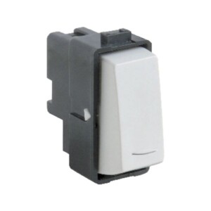 Interruptor sencillo Marisio de 16A, 250 VCA, 1 polo, 1 módulo y 1 vía, MWD130057200