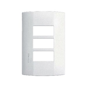 Placa Marisio de 3 módulos en color blanco, MWD130617223