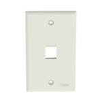 Placa de Pared Vertical, Salida Para 1 Puerto Keystone, Color Blanco Mate  NK1FNIW