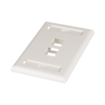 Placa de Pared Vertical, Salida Para 2 Puertos Keystone, Con Espacios Para Etiquetas, Color Blanco Mate  NK2FIWY