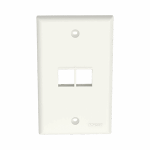 Placa de Pared Vertical, Salida Para 2 Puertos Keystone, Color Blanco Mate  NK2FNIW