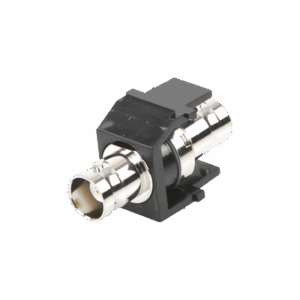 Módulo Acoplador Coaxial Tipo BNC, Keystone, de 50 Ohms, Color Negro  NKBNCMBLY