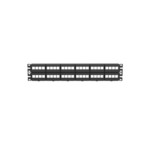 Panel de Parcheo Modular Keystone (Sin Conectores), de 48 Puertos, Identificación con Etiqueta Adhesiva, 2UR  NKFP48Y