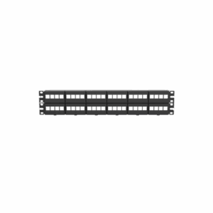 Panel de Parcheo Modular Keystone (Sin Conectores), de 48 Puertos, Identificación con Etiqueta Adhesiva, 2UR  NKFP48Y
