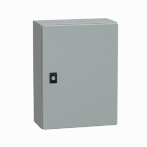 Caja compacta de montaje, en pared, acero gris, 400 x 300 x 150mm. NSYCRN43150 Schneider Electric  NSYCRN43150