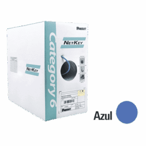 NUR6C04BU-C, Bobina 305m, Cable UTP Cat 6, Cobre, NetKey, Azul, Riser