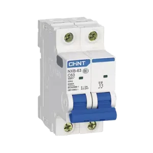 Pastilla para Riel Din, 2 Polo, 63 Amp, Vca:110/415v, 6kA, Catálogo: NXB632PC63, Serie: NXB-63. NXB632PC63