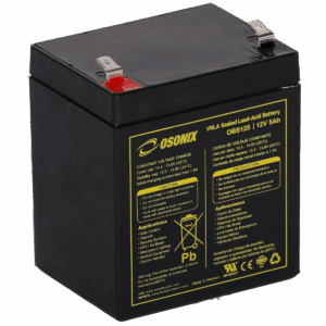 Batería VRLA 12V 5Ah de Plomo Puro con tecnología AGM de placa delgada. Sellada libre de mantenimiento. Garantía de 2 años  CAT: OBS125