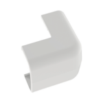 Conducto Portacables Superficial tipo Empalme Esquina Exterior Baja Tensión LD5, color Blanco de PVC Rígido de Cierre Rápido.  OCF5WH-E