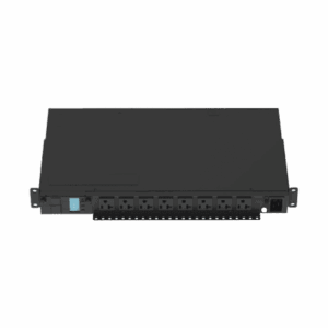 PDU Monitoreable (MI) para Distribución de Energía, Enchufe de Entrada NEMA 5-15P, Con 8 Salidas 5-20R, Horizontal 19in, 120 Vca, 15 Amp, 1UR  P08D09M
