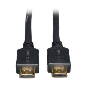 CABLE HDMI TRIPP-LITE P568-035 DE ALTA VELOCIDAD, ULTRA HD 4K, VIDEO DIGITAL CON AUDIO M/M, NEGRO, BAÑADOS EN ORO, 10.7 M 30 PIES.