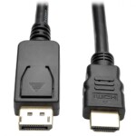 CABLE TRIPP-LITE P582-006-V2 ADAPTADOR DISPLAYPORT 1.2 A HDMI M/M, 1.83 M 6 PIES