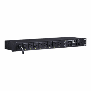 PDU Switchable por Toma, Para Distribución de Energía, Entrada 120 Vca NEMA 5-15P, Con 8 Salidas NEMA 5-15R, Horizontal 19in, 1UR PDU41001