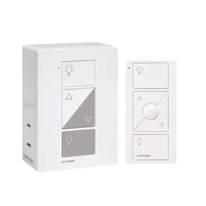 (Caseta Wireless) Kit, adaptador y control remoto PICO, Ideal para lamparas, tiene 3 funciones atenuador, on/off, repetidor señal.: PPKG1PWH