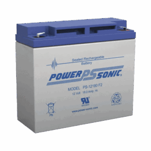 Batería de Respaldo UL de 12V 18AH - PS-12180-F2 / Ideal para Sistemas de Detección de Incendio / Control de Acceso / Intrusión / Videovigilancia / Terminales Tipo F2