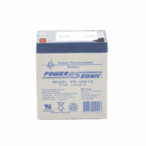 Batería de Respaldo UL de 12V 5AH / Ideal para Sistemas de Detección de Incendio / Control de Acceso / Intrusión / Videovigilancia / Terminales Tipo F2 PS-1250-F2