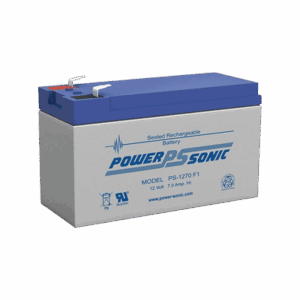 Batería de Respaldo UL de 12V 7AH / Ideal para Sistemas de Detección de Incendio / Control de Acceso / Intrusión / Videovigilancia / Terminales Tipo F1 PS-1270-F1