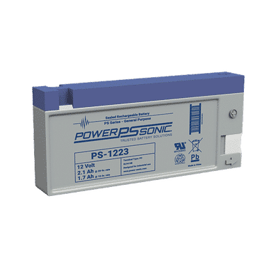 Batería 12V, 2.1AH, Para Respaldo, Tecnologías AGM/VRLA, 5 Años Vida Útil, Terminales PC, Reconocida UL  PS-1223-PC