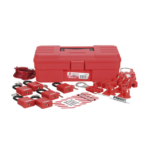 Kit de Bloqueo LOTO para Contratistas con Componentes (Color Rojo).  PSL-KT-CONA