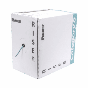 Bobina de Cable UTP, Categoría 6 de Alto Rendimiento (+350 MHz),  23 AWG, PVC (CMR, Riser), Bobina de 305 m, Color Azul  PUR6C04BU-F