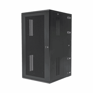 Gabinete PanZone de Montaje en Pared, de 19in, Puerta Ventilada, 26 UR, 762mm de Profundidad, Color Negro  PZWMC2630P