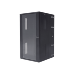 Gabinete PanZone de Montaje en Pared, de 19in, Puerta con Ventana de Seguridad, 26 UR, 762mm de Profundidad, Color Negro  PZWMC2630W