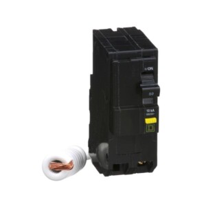 INT. TERMOMAGNÉTICO QO 2 POLOS 50 A, 6mA GFI, 10 kA, PGTAIL,  ENCHUFABLE QO250GFI