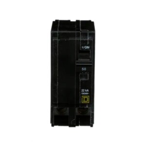 MINI DISYUNTOR, QO, 50 A, 2 POLOS, 120/240 VCA, 22 KA. QO250VH SCHNEIDER ELECTRIC
