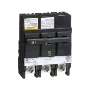 INTERRUPTOR TERMOMAGNÉTICO, 125 A, 3 POLOS. QOB3125VH SCHNEIDER ELECTRIC