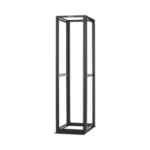 Rack de Cuatro Postes Estándar de 19", Rieles Numerados y Roscados #12-24, Profundidad Máxima de 30 in, 45 Unidades de Rack, Color Negro  R4P