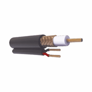 Retazo de 5 Metros, Cable coaxial Cable RG59 Siamés, HECHO EN MÉXICO, Optimizado para HD+ 2 hilos calibre 20.