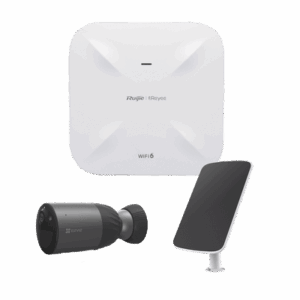 Kit de Cámaras Wi-Fi  con Access Point/ Incluye 1 Cámara de Batería  CS-BC1C / 1 Pane solar Mod. CS-CMT-SOLARPANEL-C / 1 Access Point RG-RAP6260(G): RGRAP6260(G)/BC1C/PS