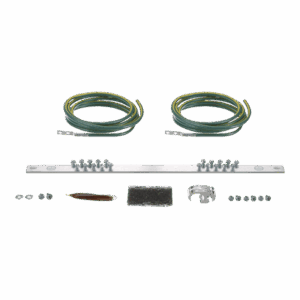 Kit de Puesta a Tierra con dos Jumpers 6 AWG y Barra de Conexiones de 20 Orificios, para Rack de 19in  RGRKCBNJEJY
