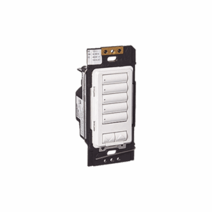 Botonera 5 botones hibrida, requiere cable neutro para el control del circuito.: RRDHN5BRLWH