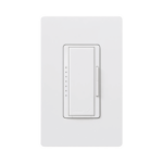 Atenuador Dimmer PRO para linea RadioRa2, RadioRa3 y RA2 Select, el cable neutro es opcional 250W LED / CFL: RRDPROWH