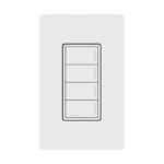 (RadioRa3) Botonera Sunnata Blanco 4 escenas para Radio RA3, programe escenas diferentes en cada botón.: RRSTW4BWH