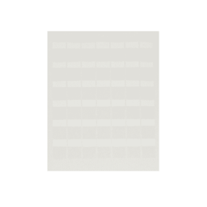 Paquete de Hojas con 2500 Etiquetas de Identificación Auto-laminadas para Impresora Láser/Inyección de Tinta, para Cables de 4.1 a 8.1 mm de Diámetro (10 - 6 AWG), Color Blanco  S100X150YAJ