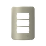 PLACA DE 3 MÓDULOS + SOPORTE, JAZZ BRONCE, S3C27230 SCHNEIDER ELECTRIC